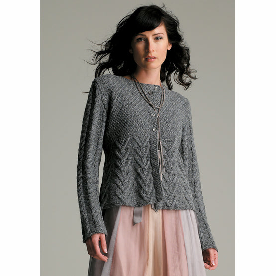 Rowan Textured Cardigan by Sarah Hatton (PDF download)