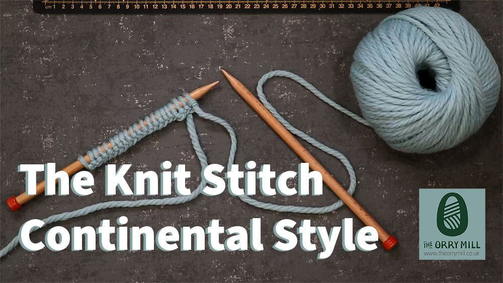 Learn to Knit - Knit Stitch Continental Style