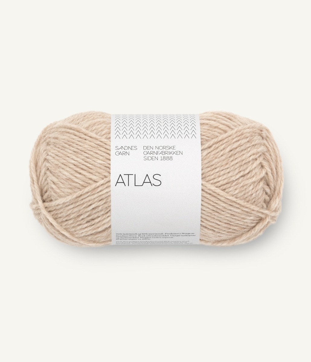 Otto Sweater Man kit - Light Beige Melange 3021 with Charcoal Melange 1070