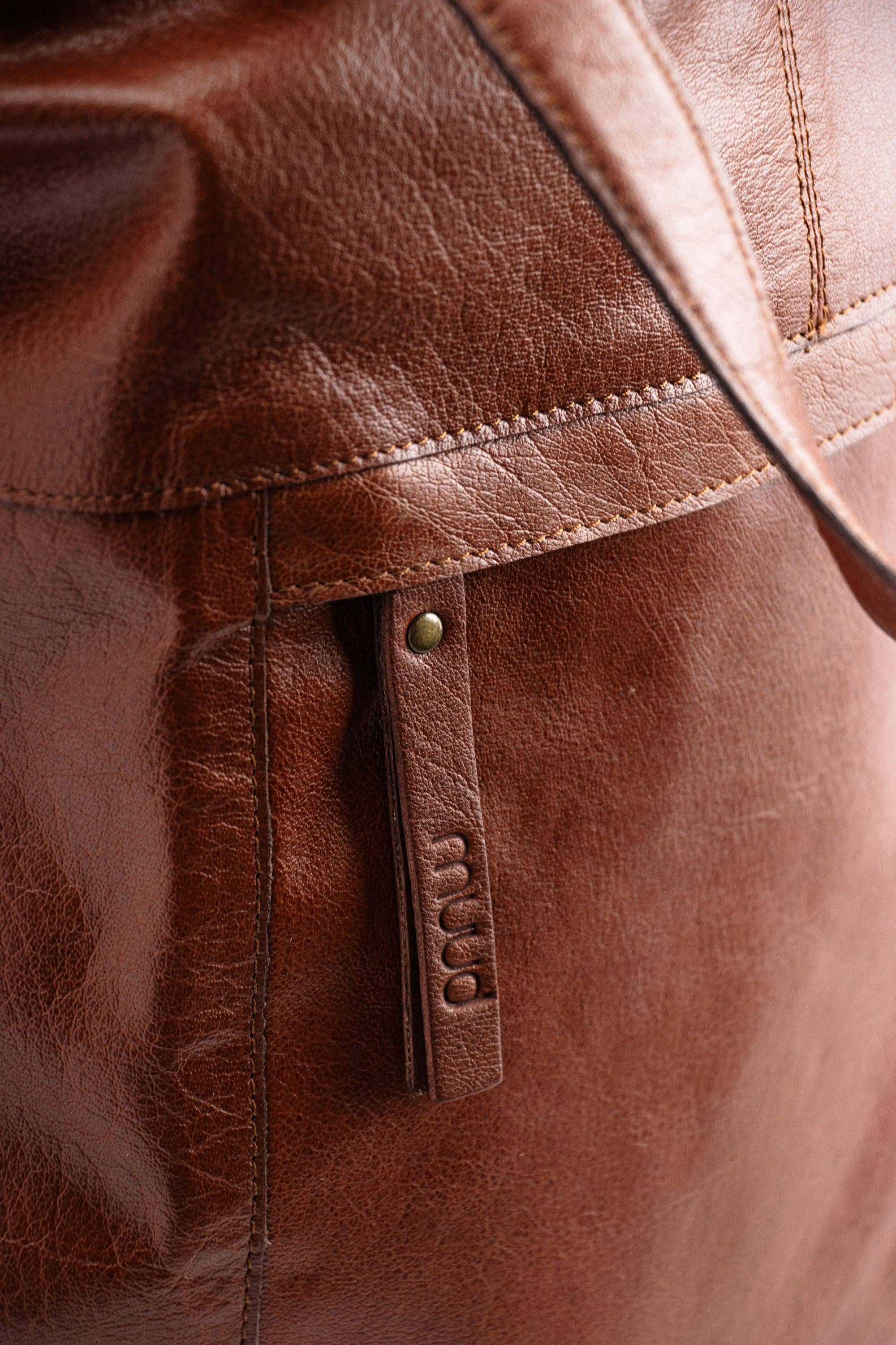 muud Arendal - Leather Knitting Project Bag