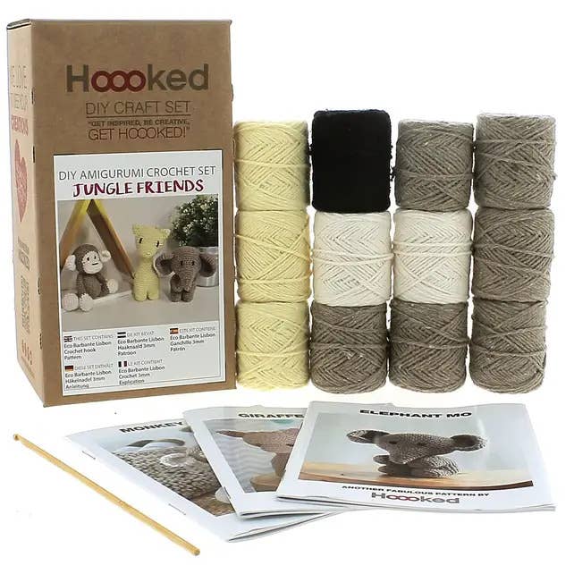 Hoooked Jungle Friends - Crochet Kit