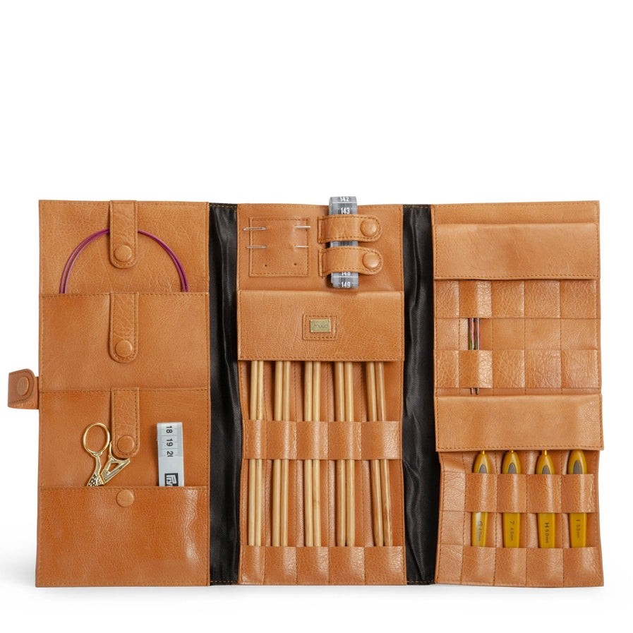 muud - Lucy - Leather Knitting & Crochet Tools Storage Case