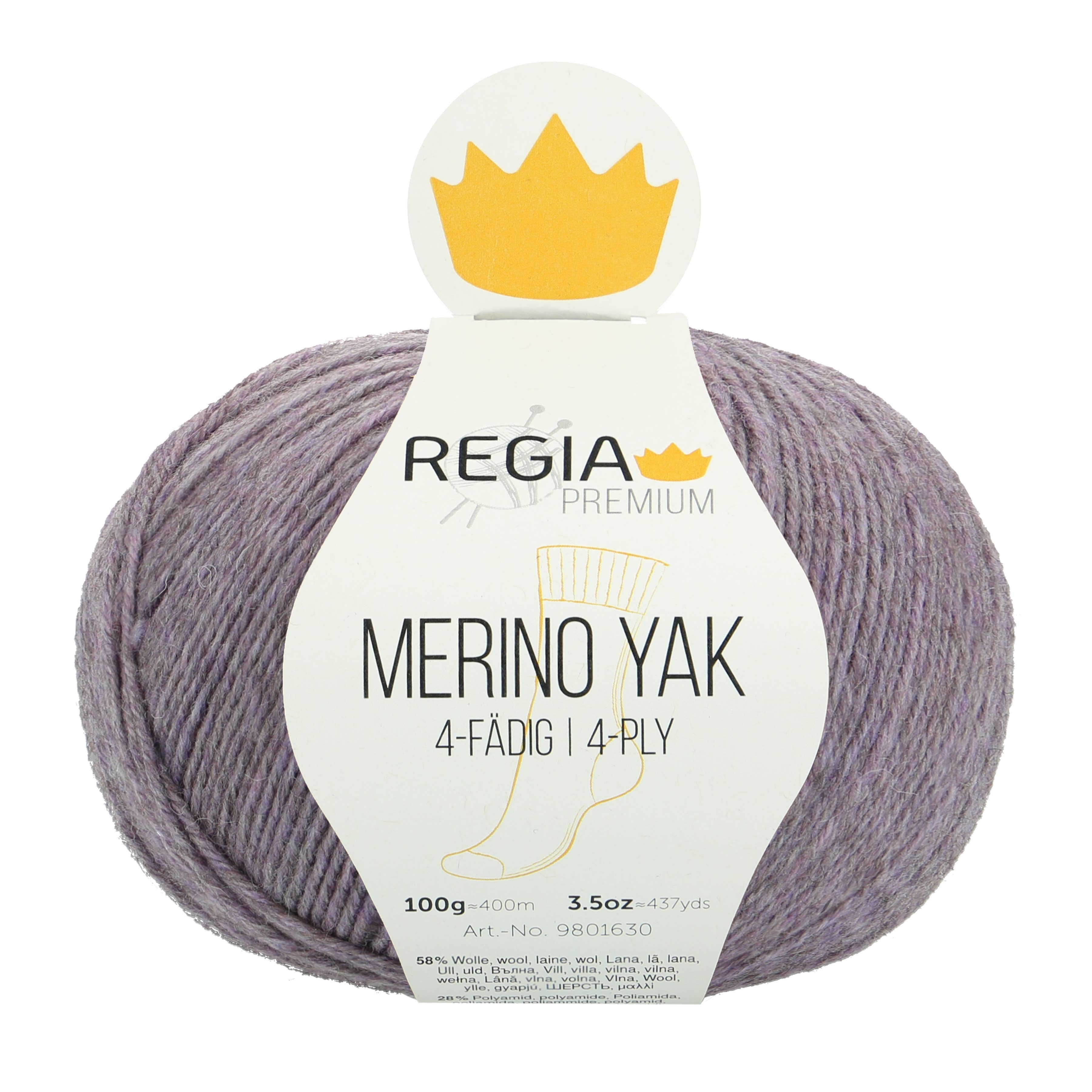 REGIA Premium Merino Yak 4-fädige Sockenwolle