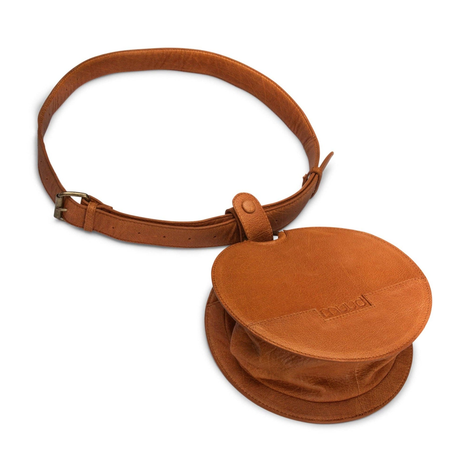 muud - Demi Leather Bum Bag in Unique Circular Shape