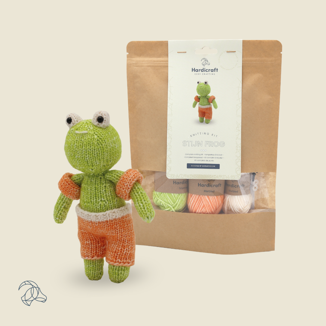 Hardicraft - DIY Knitting Kit - Stijn Frog
