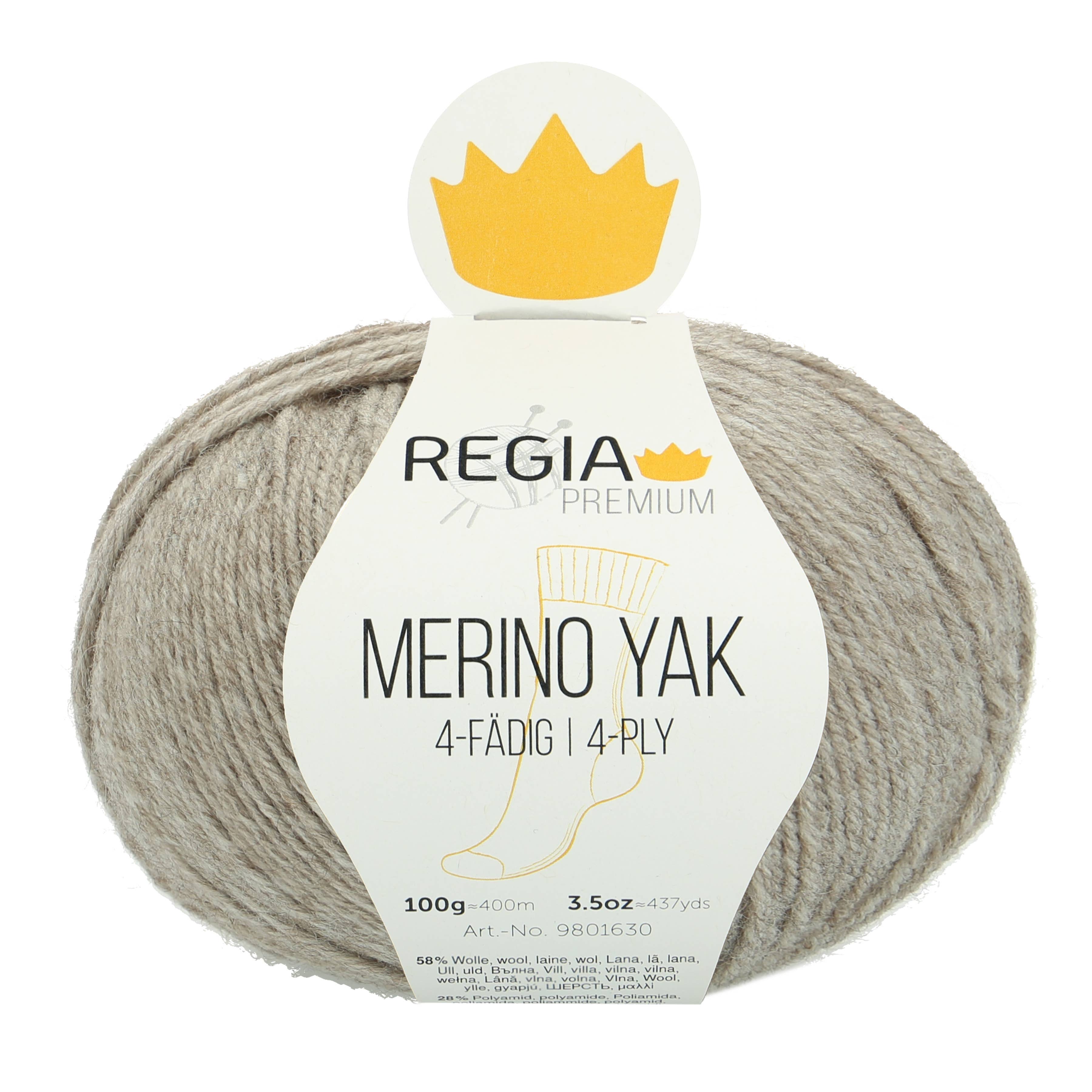 REGIA Premium Merino Yak 4-fädige Sockenwolle