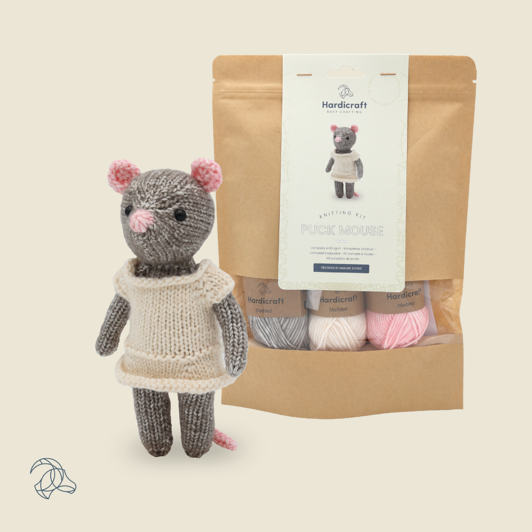 Hardicraft - DIY Knitting Kit - Puck Mouse
