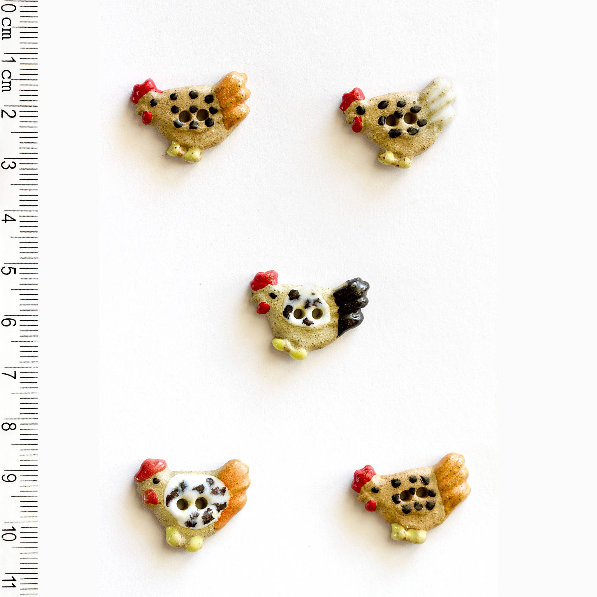 Boutons incomparables - 5 boutons de poulet