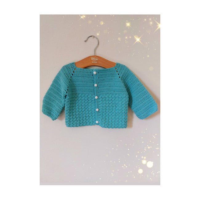 Modèle de cardigan au crochet pour bébé (téléchargement PDF) 