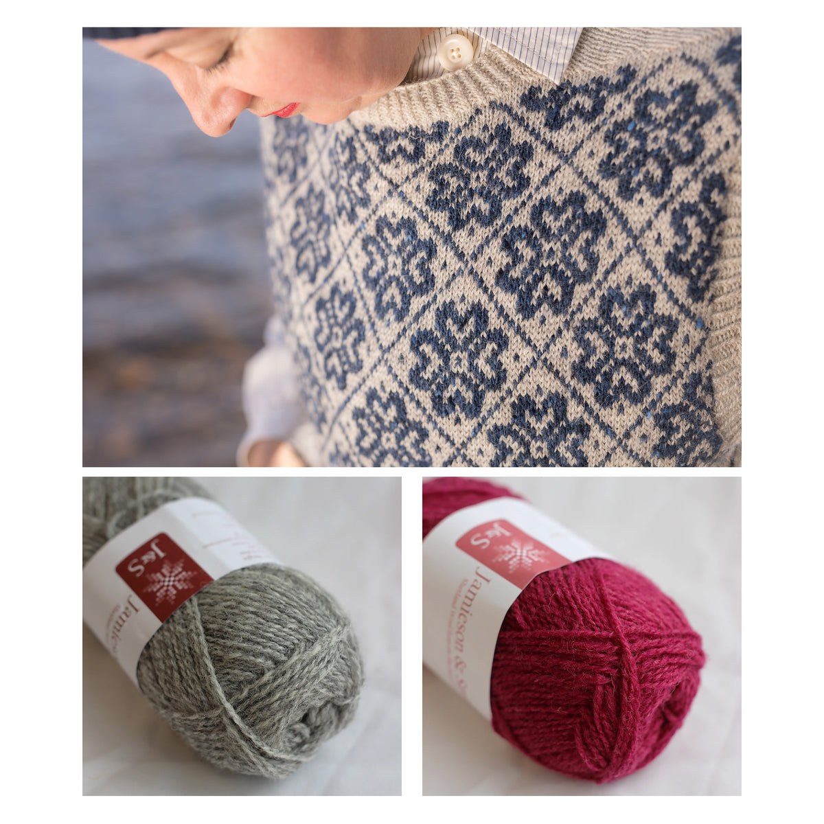 Kate Davies – Another Song / Òran Eile Vest – Knitting Kit