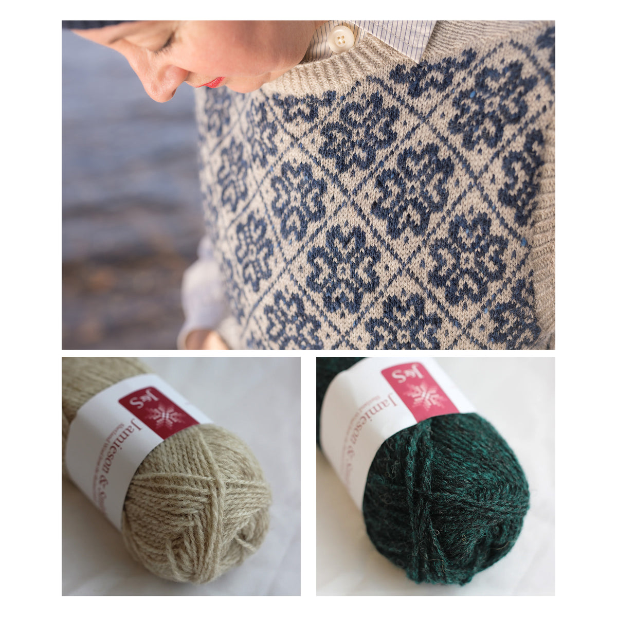Kate Davies – Another Song / Òran Eile Vest – Knitting Kit