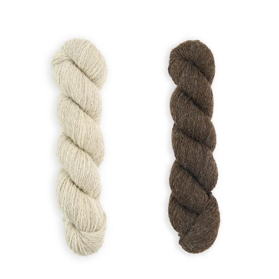 Bramble & Fleece Thirsk Scarf Knitting Kit in Sheepsoft 4 Ply