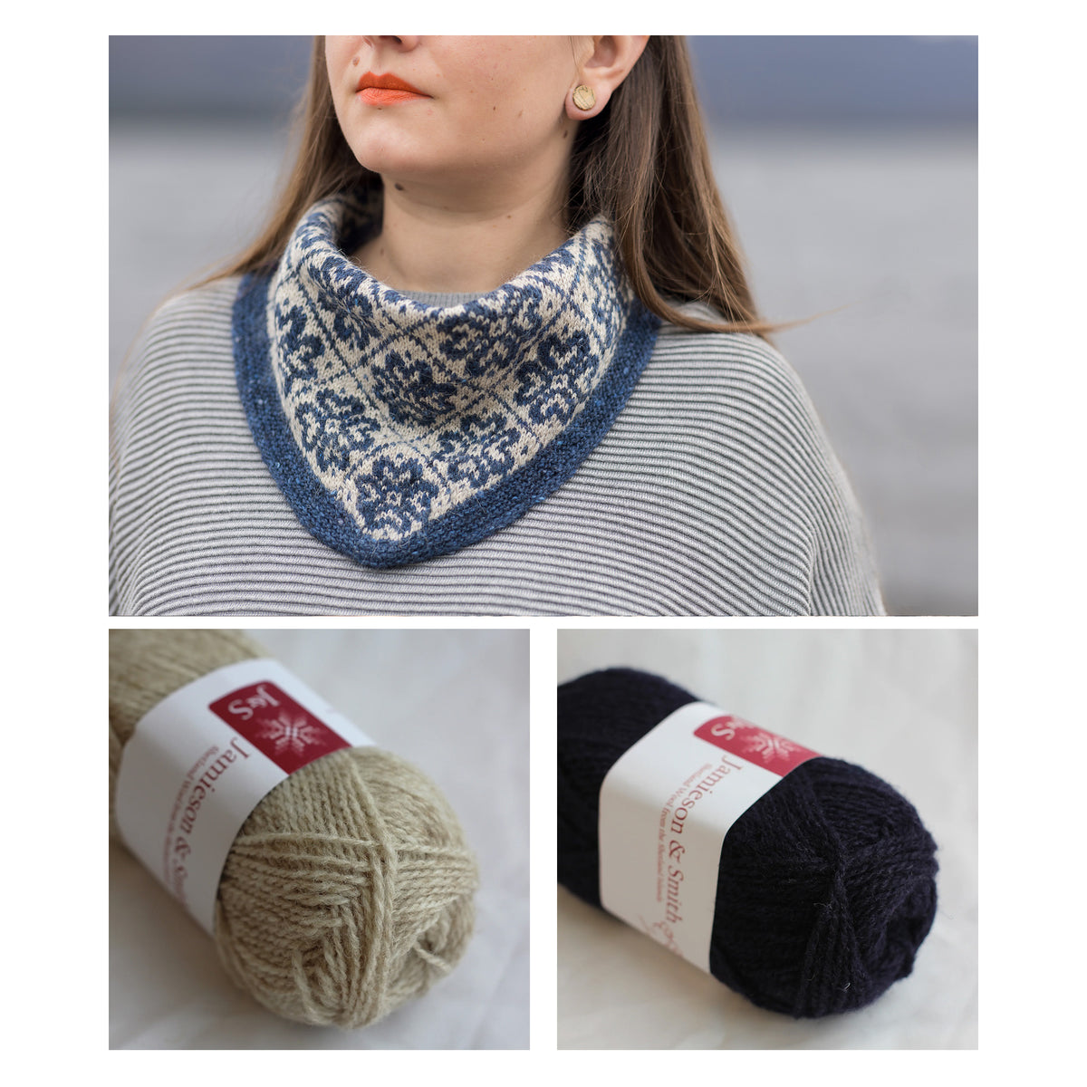 Kate Davies – Brèid Kerchief – Knitting Kit