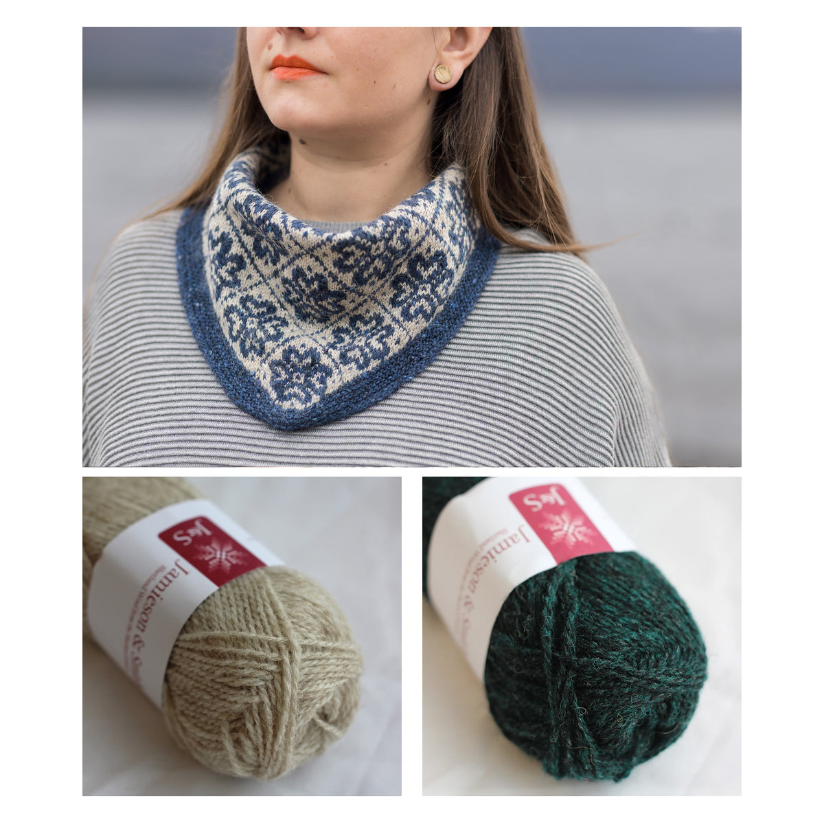 Kate Davies – Brèid Kerchief – Knitting Kit