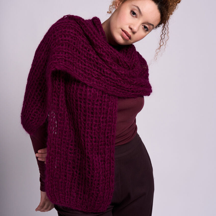 Mode bei Rowan Holkham Mütze und Schal - Strickmuster