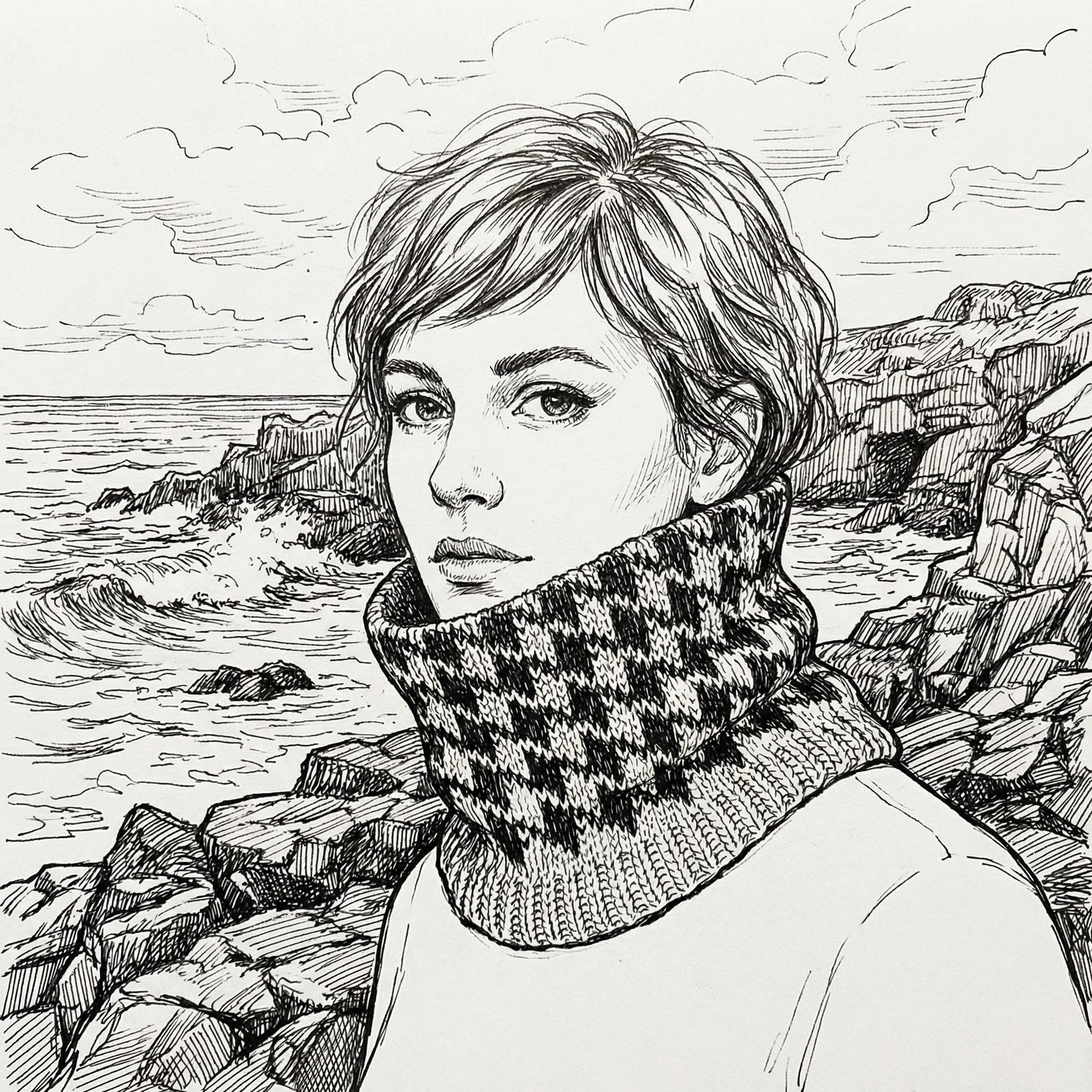 Eglinton Houndstooth Cowl - Intermediate Knitting Pattern PRE SALE