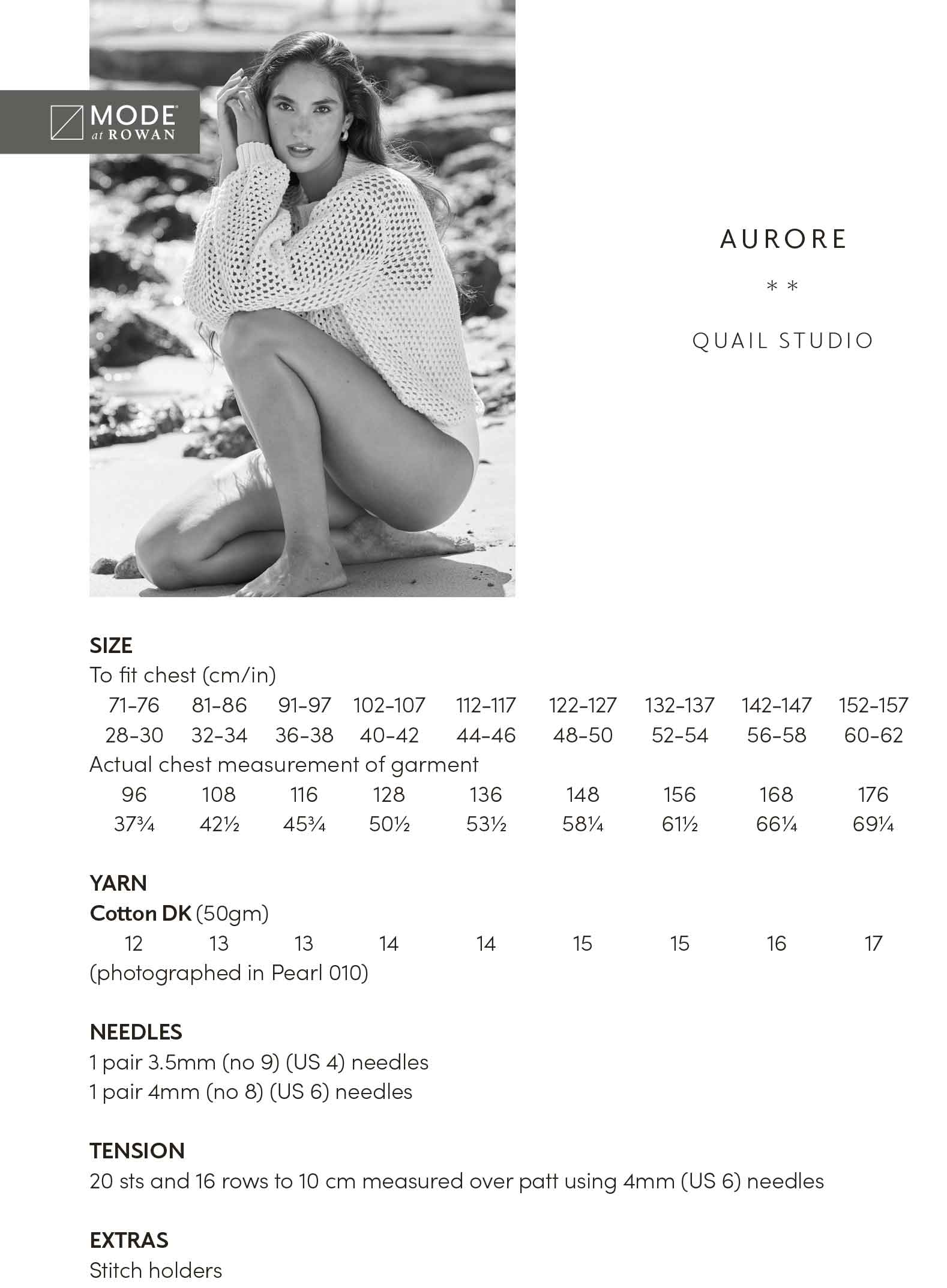 Aurore Sweater - Knitting Pattern