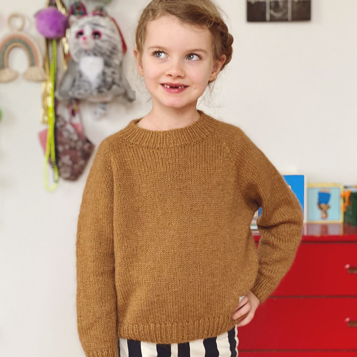 Pull sans fioritures PetiteKnit Junior - Patron de tricot