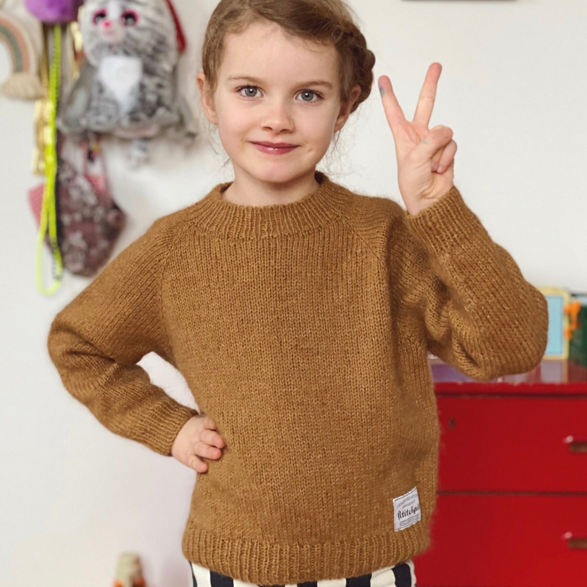 PetiteKnit No Frills Sweater Junior - Knitting Pattern