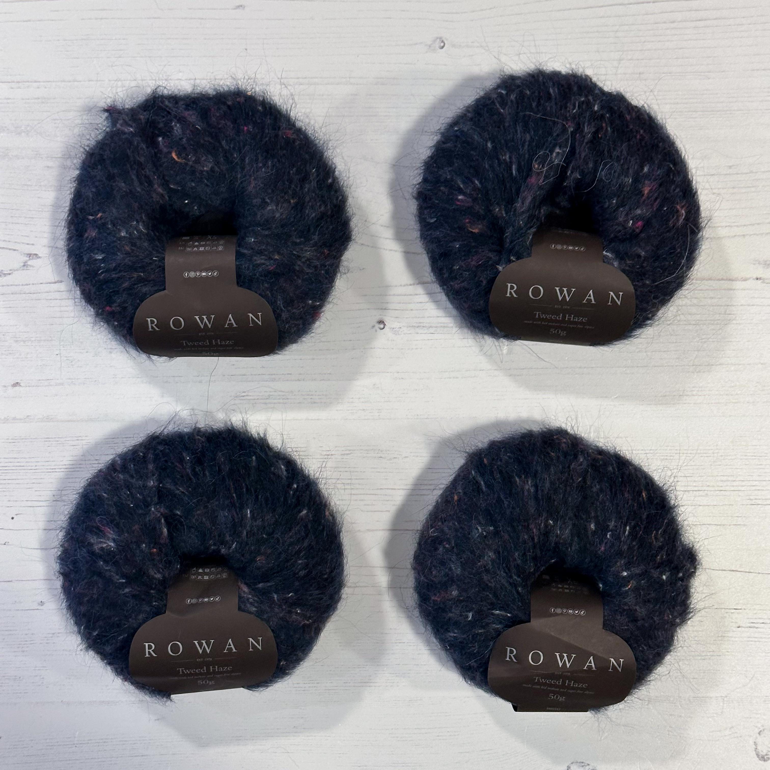 Rowan Tweed Haze - 4 x 50g Midnight - Clearance Bundle