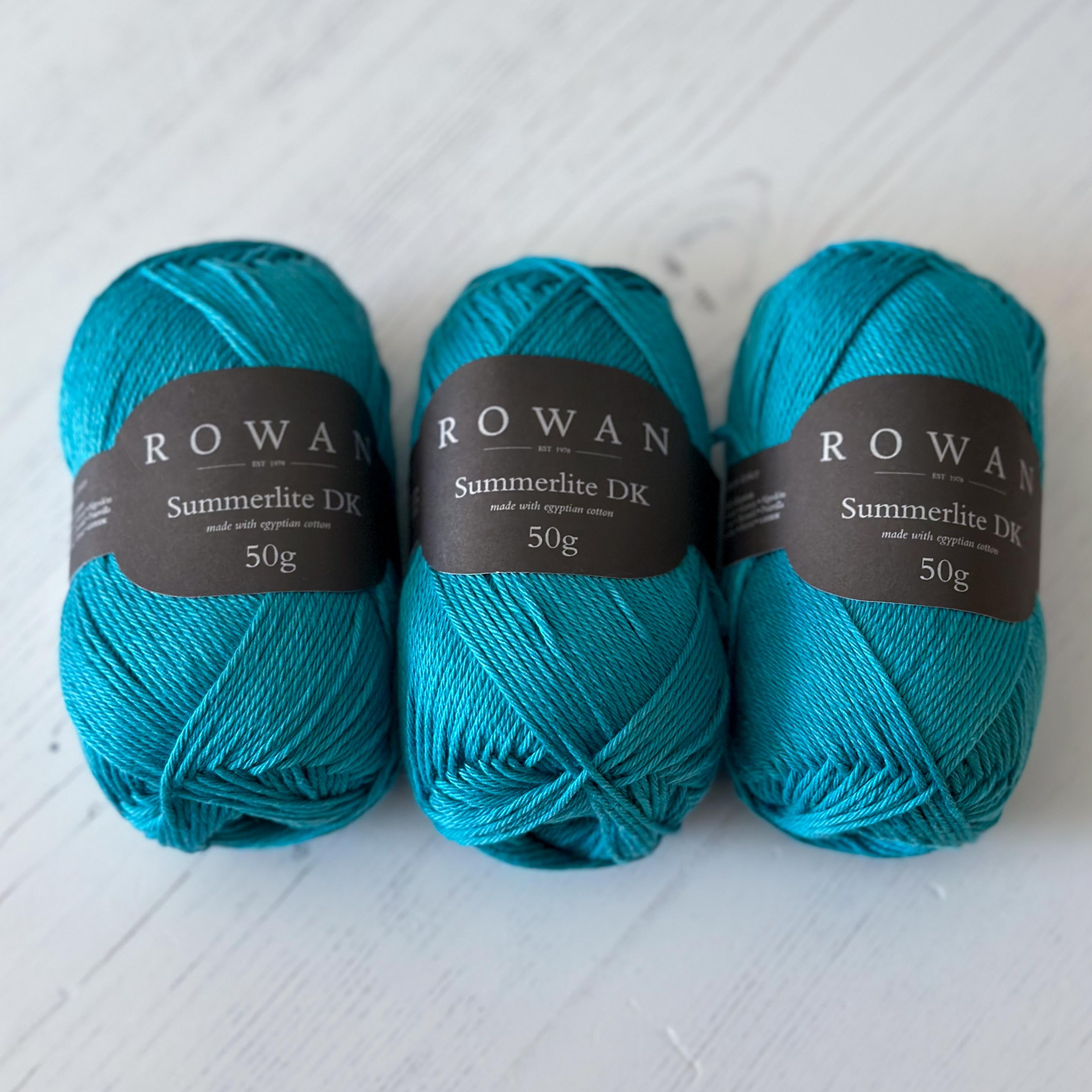 Rowan Summerlite DK - 3 x 50g Lagoon 457 - End of Dye Lot Bundle