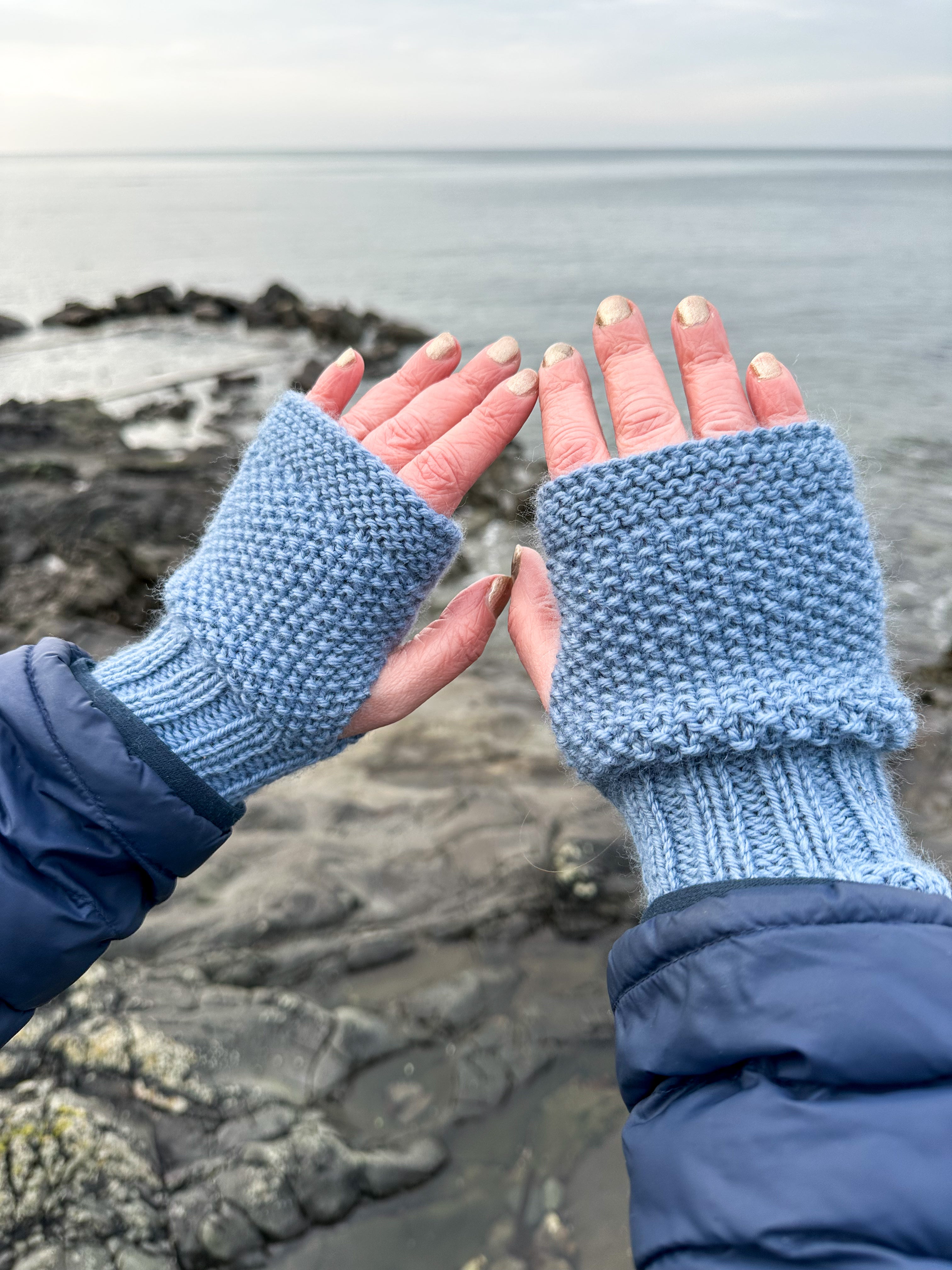 Beginner Knitting Part Three - Fingerless Mittens