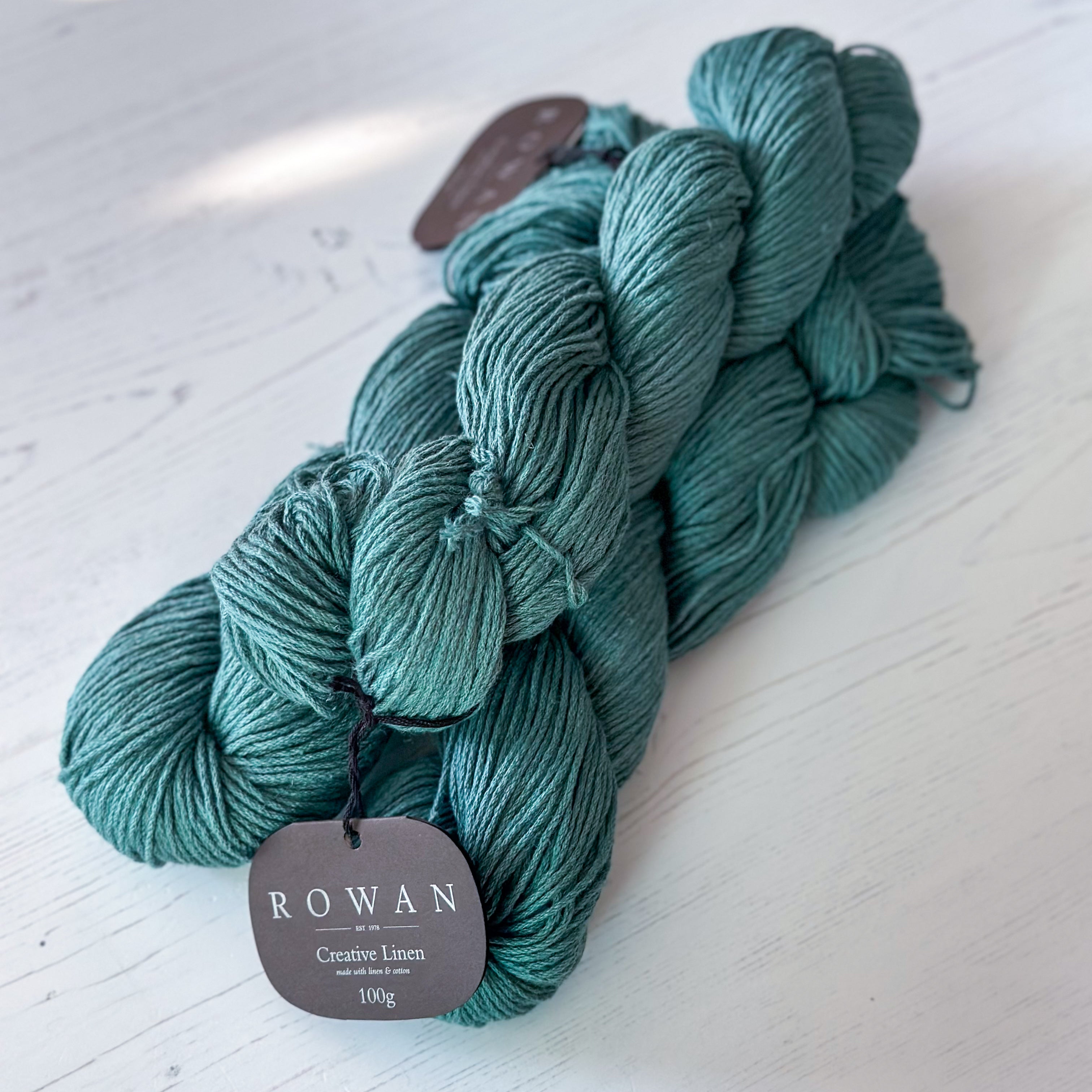 Rowan Creative Linen 3 x 100g Teal - End of Dye Lot Bundle