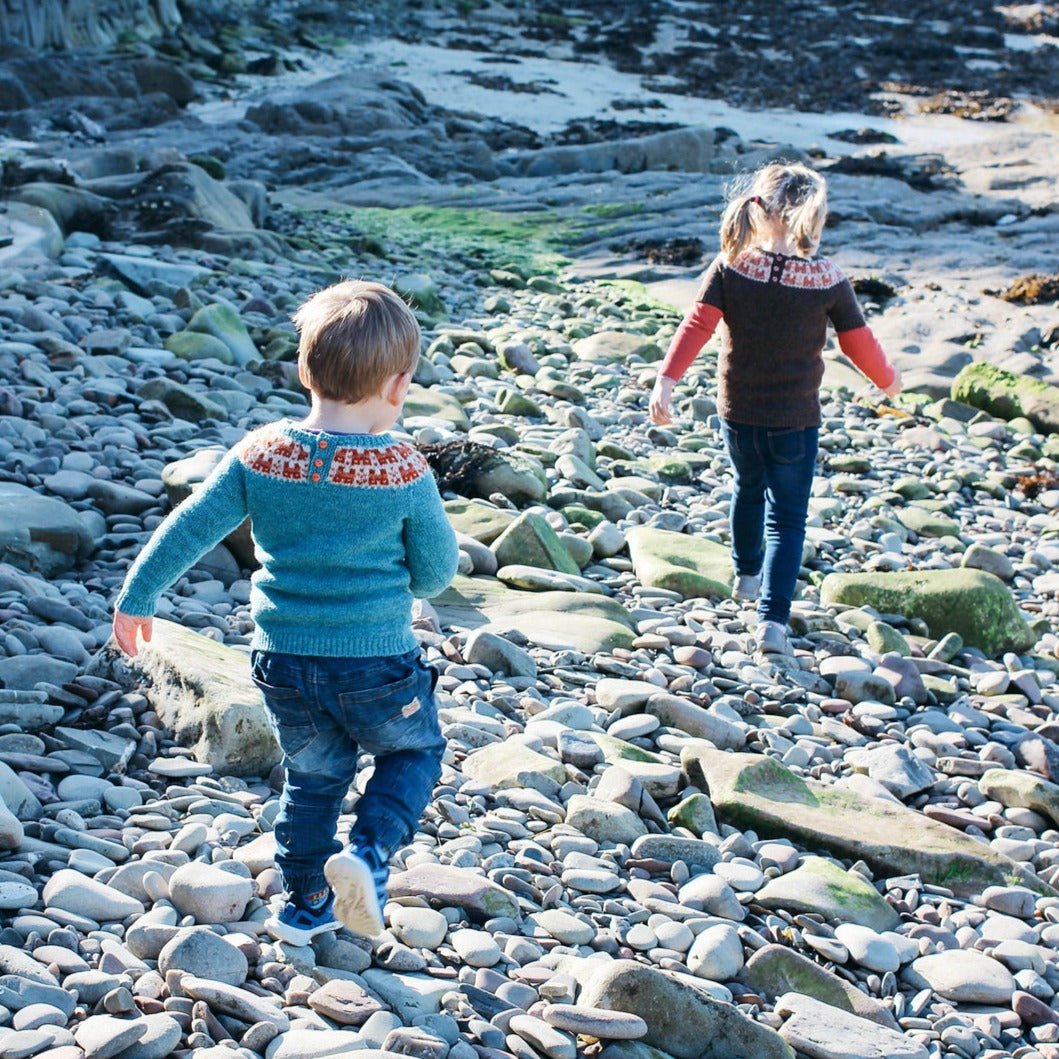 Bairns Crofthoose Yoke Pullover - Strickmuster