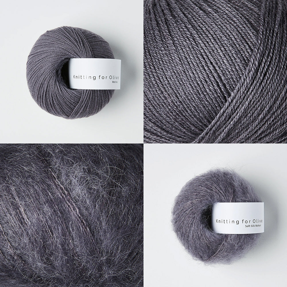 PetiteKnit Friday Slipover Knitting Kit - in KFO Merino & Soft Silk Mohair
