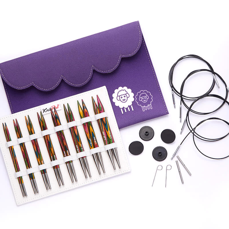 KnitPro Wooden Interchangeable Needles - Symfonie Deluxe Set