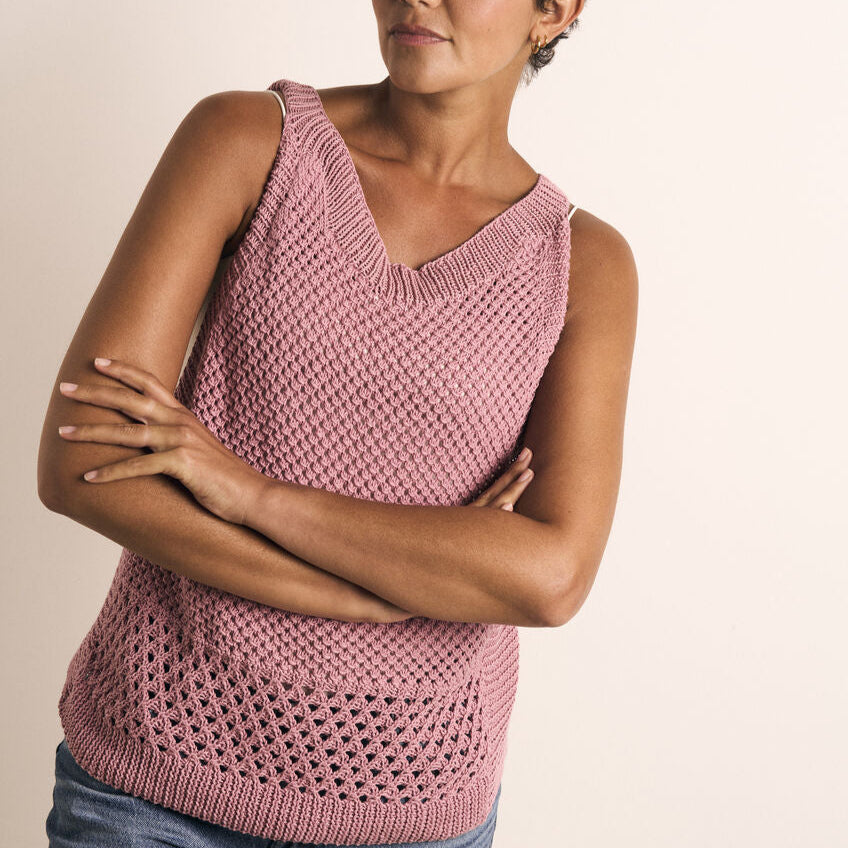 Top sans manches Katrine de Mode chez Rowan - Patron de tricot