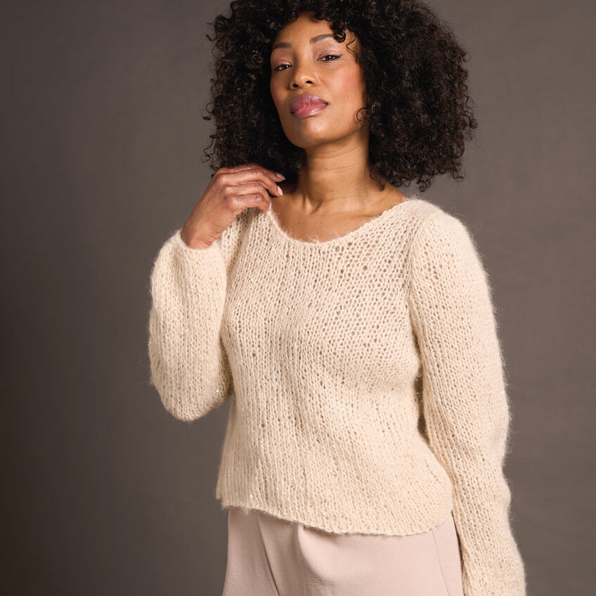 Loren Sweater & Sleeveless Vest- Knitting Pattern - PDF Download