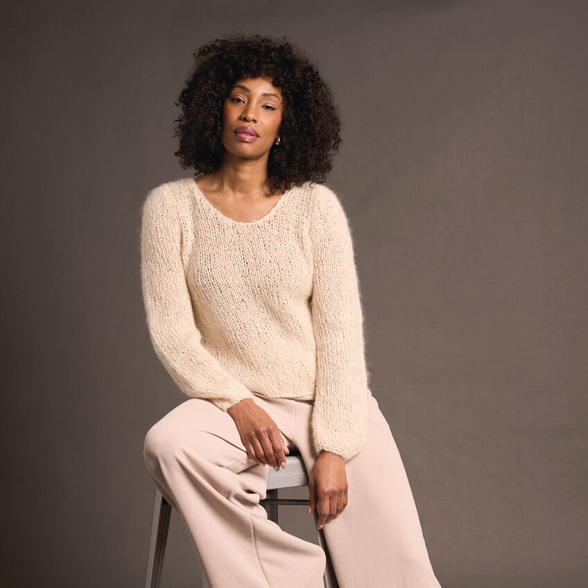 Loren Sweater & Sleeveless Vest- Knitting Pattern - PDF Download