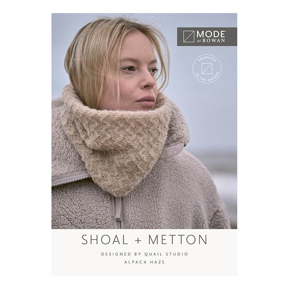 Modèle de tricot : col et chapeau Metton à la mode chez Rowan Shoal