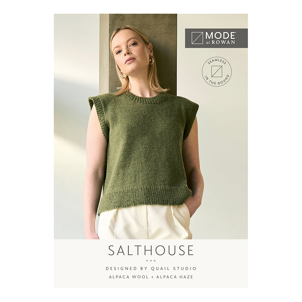 Pull sans manches à la mode chez Rowan Salthouse - Modèle de tricot