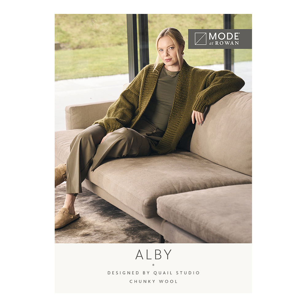 Mode at Rowan Alby Long Cardigan – Strickmuster (PDF-Download)