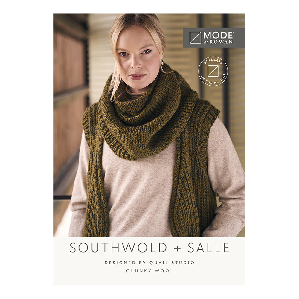 Mode at Rowan Southwold Sleeveless Long Coat and Salle Snood - Knitting Pattern