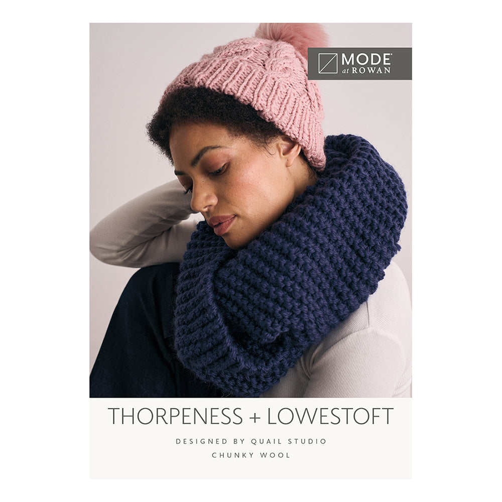 Bonnet Rowan Thorpeness et snood Lowestoft - Modèle de tricot