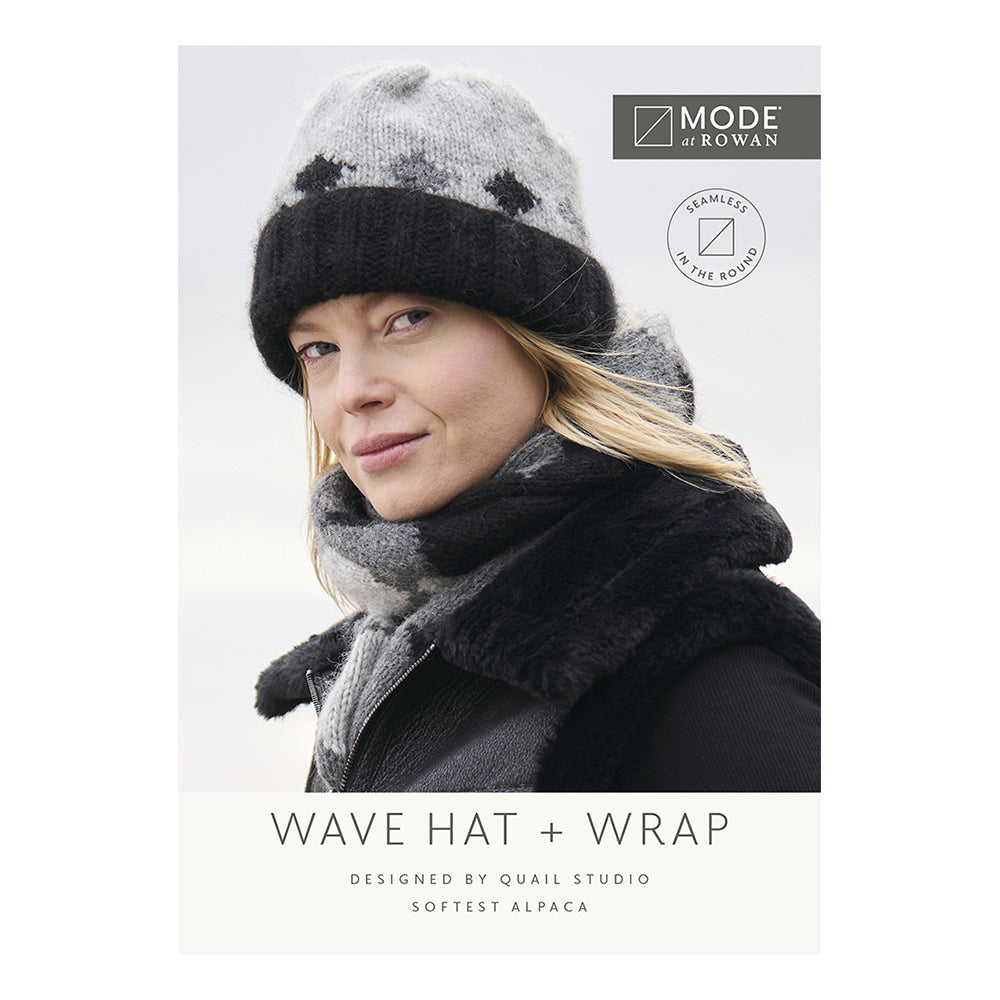 Mode at Rowan Wave Hat and Wrap - Knitting Pattern