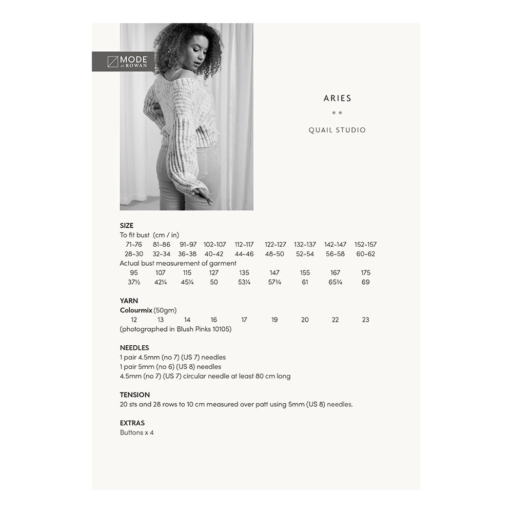 Aries Cardigan - Knitting Pattern