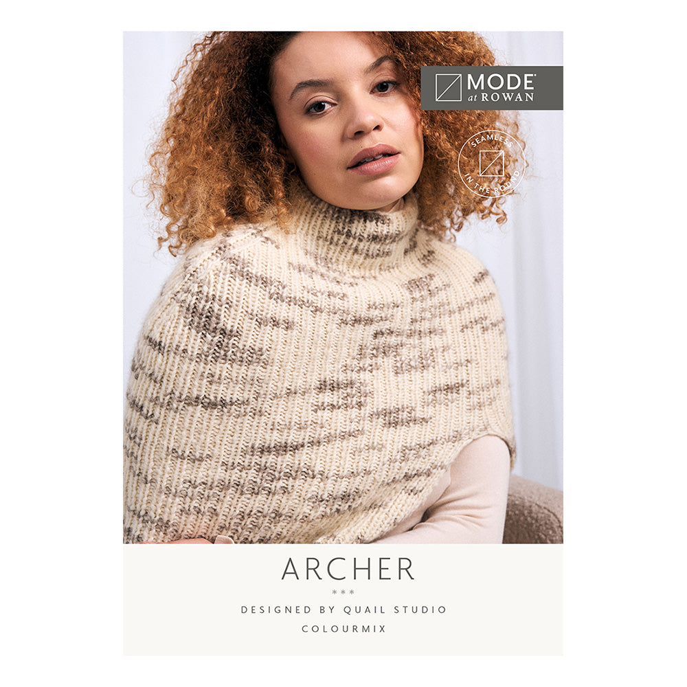 Mode at Rowan Sandbank-Mütze und Shore-Poncho – Strickmuster