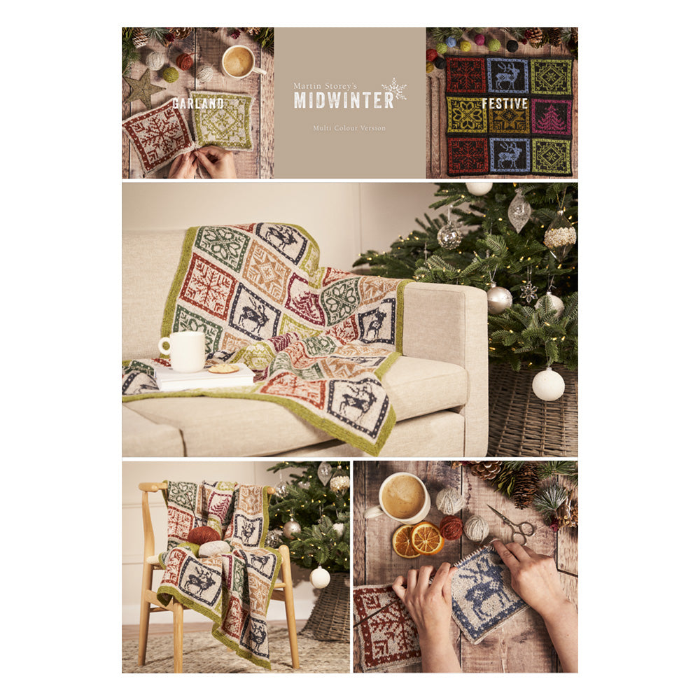 Midwinter Festive Blanket - Knitting Pattern (PDF Download)