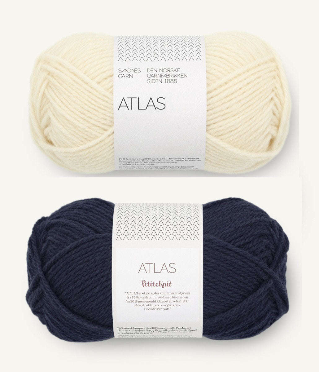 PetiteKnit Otto Sweater Junior - Knitting Kit in Sandnes Garn Atlas