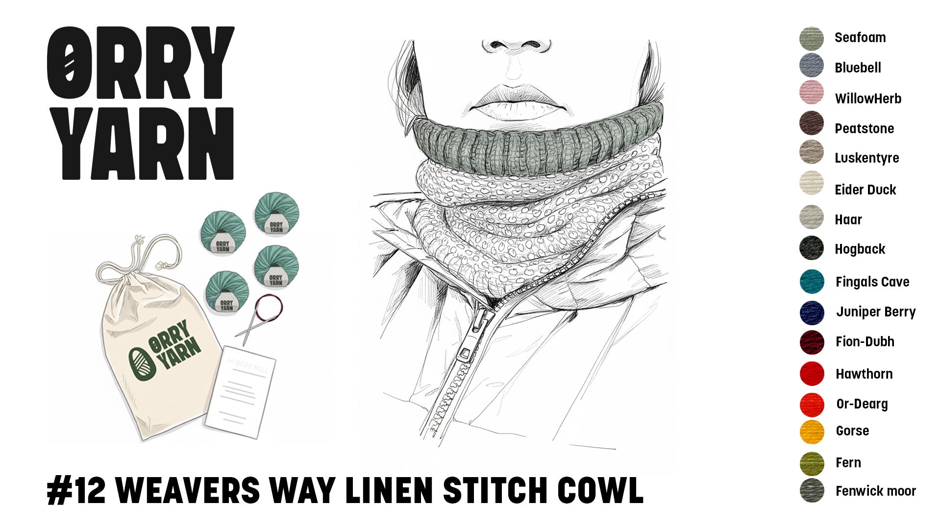 Weavers Way Linen Stitch Cowl - Intermediate Knitting Pattern PRE SALE
