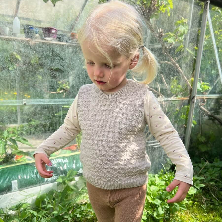 PetiteKnit - Pull Anker's - Kit de tricot - Édition limitée en laine de coton Rowan 
