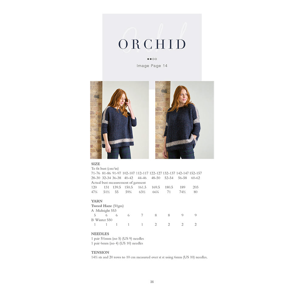 Pull Orchidée Rowan - Patron de tricot (téléchargement PDF)