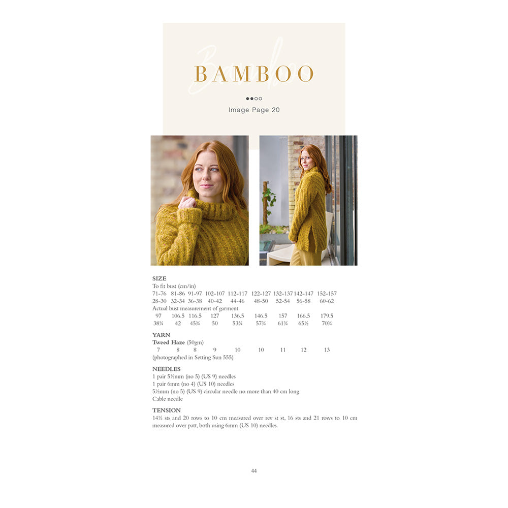 Rowan Bamboo Pullover - Strickmuster (PDF-Download)