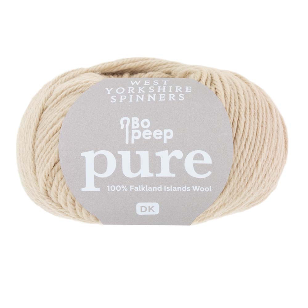 WYS Pure DK (2 x 50g balls of Sand 208: End of Dye Lot)