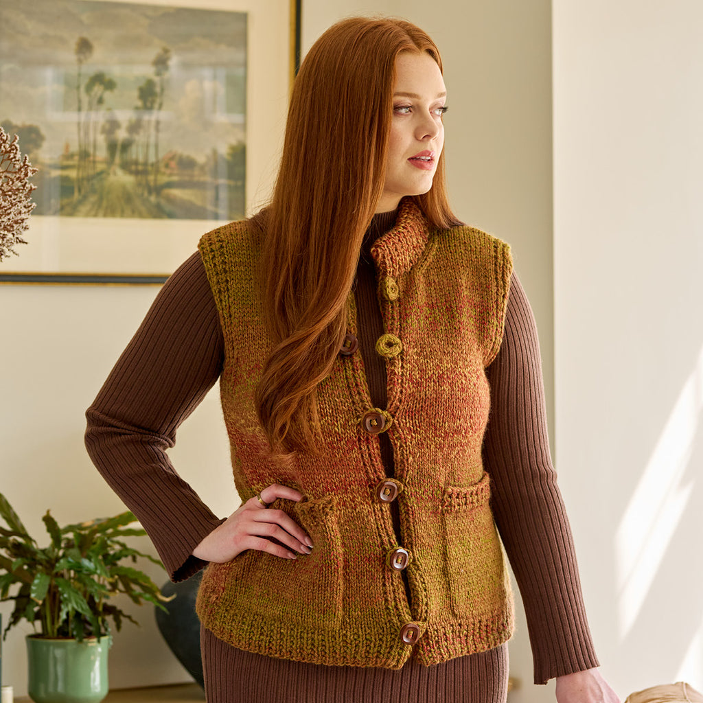 Knit Filet Selene Gilet - Knitting Kit