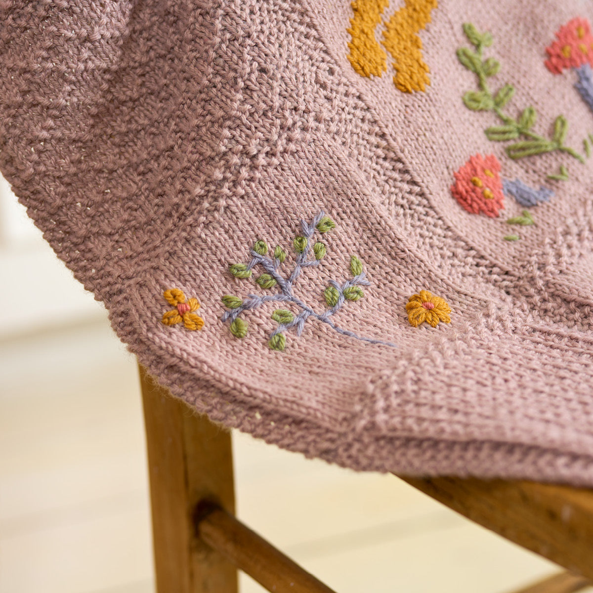 Leaping Hare Blanket - Knitting Kit